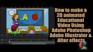 How to make 2d animated video for education.