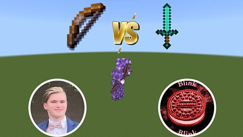 Little Mason gets destroyed by a blind kid with a bow🤡(Minecraft Duel - Bow vs Sword)