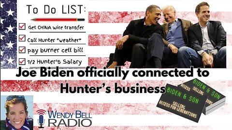 JOE BIDEN OFFICIALLY CONNECTED TO HUNTER'S BUSINESS