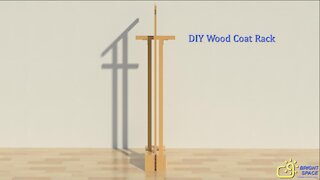 DIY Wood Coat Rack