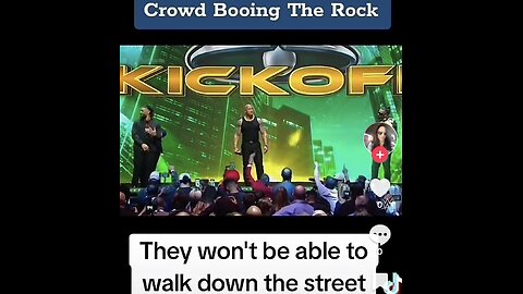 The Rock Getting Booed - They Can’t Walk Down The Street