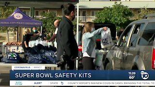 National City leaders encourage residents to enjoy Super Bowl Sunday safely with kits