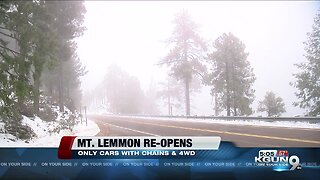 Road to Mt. Lemmon reopens