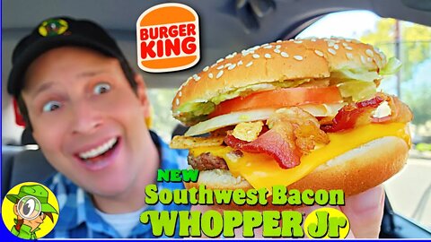 Burger King® 🍔👑 SOUTHWEST BACON WHOPPER® JR. Review 🤠🥓🍔👶 ⎮ Peep THIS Out! 🕵️‍♂️