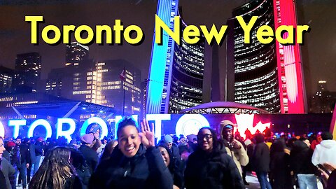 【4K】Toronto Canada New Year's countdown