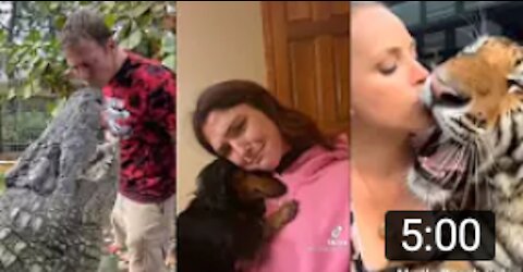 Kiss your pets on the head see their reaction