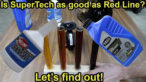 Is SuperTech Synthetic Oil as good as Red Line? Let's find out!