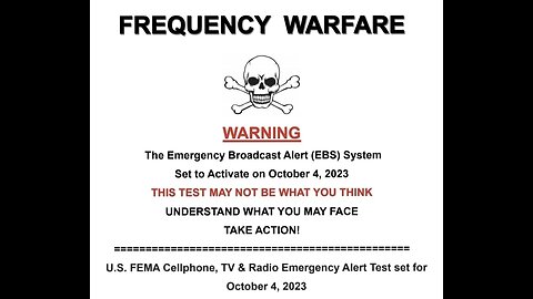 FREQUENCY WARFARE OCTOBER 4TH 2023