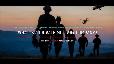 What Is A Private Military Corporation?