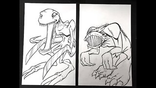 Saturday Live Drawing Stream! Drawing Monster Concepts for Comic Book