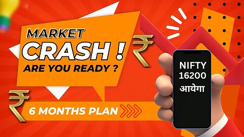 #marketcrash COMING | CHALLENGE | NIFTY TARGET 16200 | BANKNIFTY TO CRASH 10K POINTS | 6 MONTHS PLAN