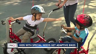 Custom bicycles presented to kid with disabilities in Lee County