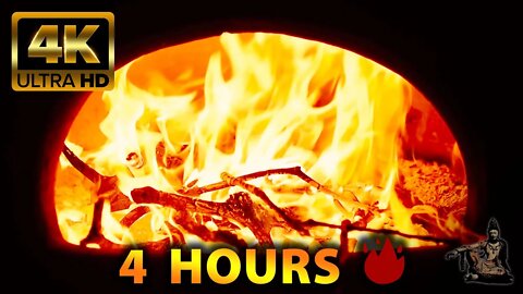 🔥 Cozy Fireplace [4K] 🔥 Rich Crackling Firewood Sounds (No Music)