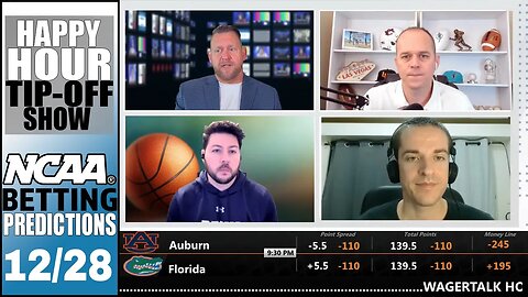 College Basketball Picks, Predictions and Odds | Happy Hour Tip-Off Show for December 28