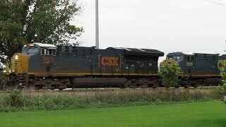 CSX Trash Train with DPU from Bascom Ohio October 11, 2020