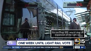 Phoenix voters to decide on light rail expansion next week