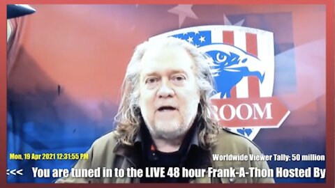 On Patriots Day Steve Bannon Invokes Shot Heard Round The World When Describing FrankSpeech.com