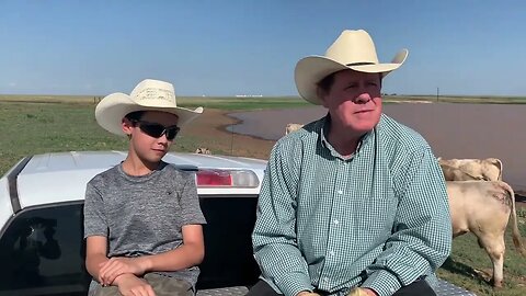 Near Bovina, TX Checking the Cows on Daddy and The Big Boy (Ben McCain and Zac McCain) Ep 563