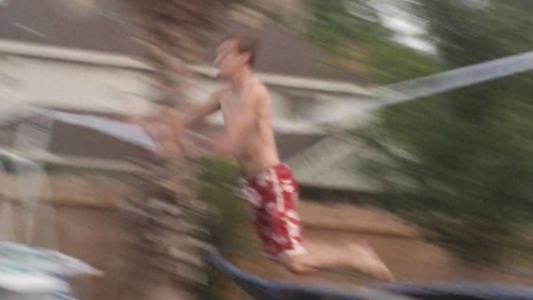 Most Insane Fail EVER Featuring A Roof Jump, Trampoline, Volleyball Net, Swimming Pool