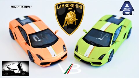 VERSUS - LAMBORGHINI GALLARDO LP550-2 Valentino Balboni - AUTOart VS Minichamps 1/43
