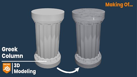 Making Of: Greek Column | Blender 4.0.2