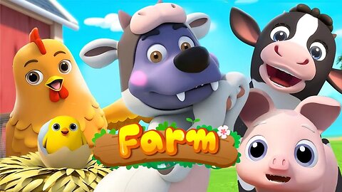One, Two, Three ! Farm Animals | Numbers Song | Nursery Rhymes | Kids Songs | BabyBus game