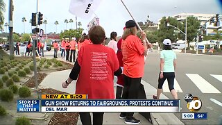 Gun show return to Del Mar Fairgrounds continues fiery debate