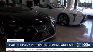 Car industry recovering from pandemic