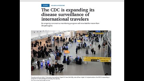 WARNING! Our Good Friends at the CDC Are Expanding Disease Surveillance at Major U.S. Airports!