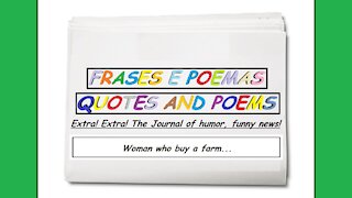 Funny news: Woman who buy a farm... [Quotes and Poems]