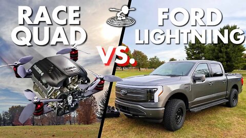 Drone Versus Ford F-150 Lightning!