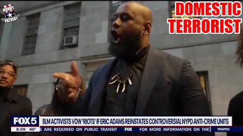 BLM Leader Threatens ‘Riots, Fire, Bloodshed’ in NYC if Mayor-Elect Eric Adams Gets Tough on Crime