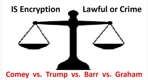 Trump vs Comey vs Barr vs Graham on A4 - Lawful or Criminal