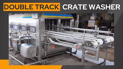 Double Track Crate Washer | Hatchery Basket Washer | Chick Basket Washer