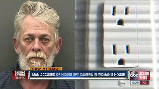 Hillsborough County man arrested after woman finds hidden camera in home