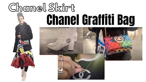 Chanel Skirt DIY | Styling Chanel skirt | Styling Chanel graffiti bag