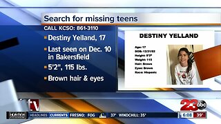 KCSO searching for missing teenagers