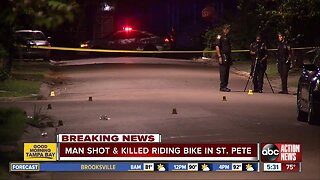 Man riding bicycle shot, killed in St. Petersburg