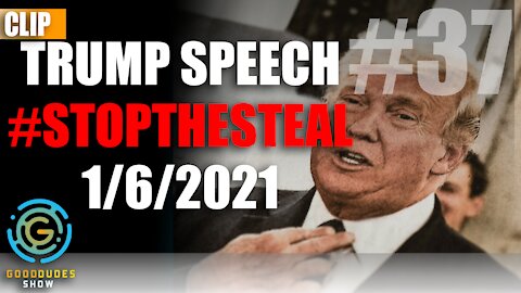 Trump Speech in DC #StopTheSteal DC 1/6/21 | Good Dudes Show #37 CLIP