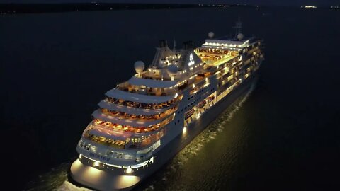 Silversea Silver moon Southampton 22/09/2022 luxury cruise ship.
