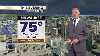 Mostly clear, humid Tuesday night