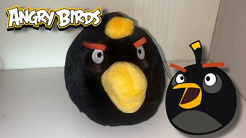 Angry Birds Black Bomb Bird Plush FOR SALE