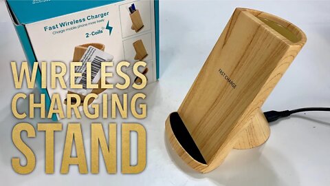 Best Qi Wireless Woodgrain Stand and Desk Organizer Review