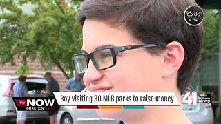 12-year-old attending games at every MLB stadium for charity