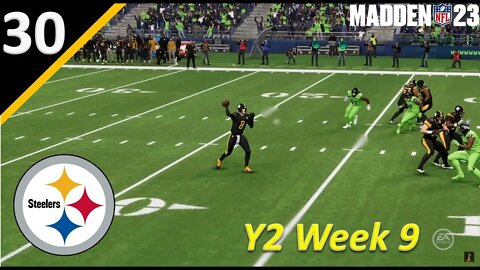 Rookie QB Shows His Mettle in the Seattle Rain l Madden 23 Pittsburgh Steelers Franchise Ep. 29