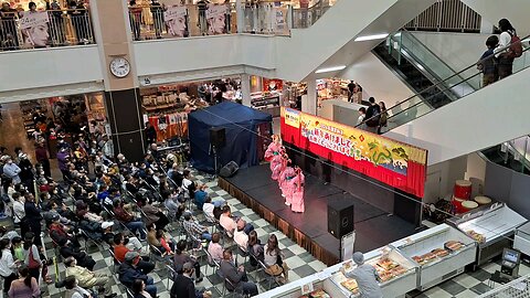 Happy new year Japan Okinawa Aeon folk dance