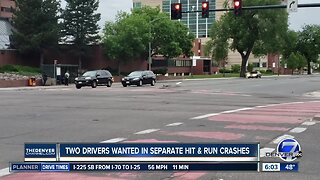 Two drivers wanted in separate hit-and-run crashes