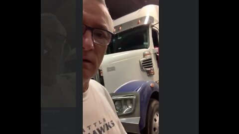Canadian truck driver gives warning (course language)
