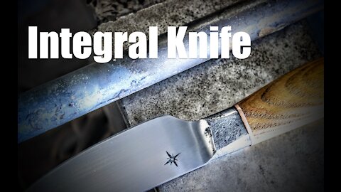 Forging an Integral knife from 52100 high carbon steel