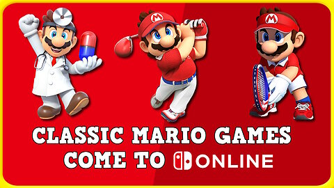 Three Classic Mario Games Come to Nintendo Switch Online!